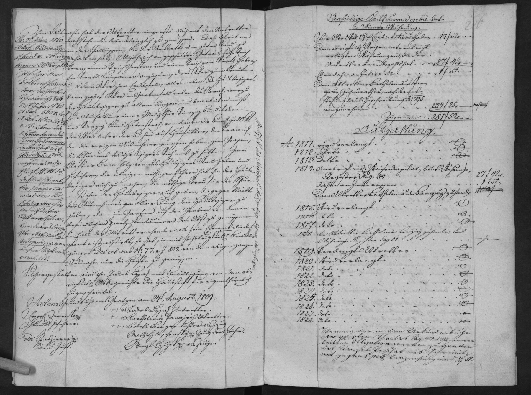Výřez zápisu: Gruntovní kniha – Jakub Lisák přebírá čp. 1, výměnek pro Pancíře, 1809