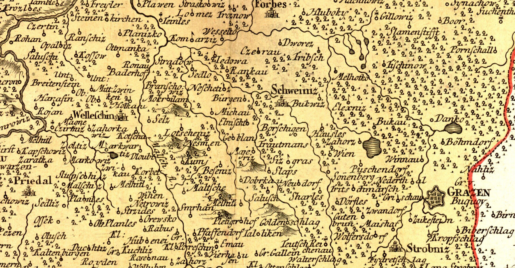 Mapa kraje (tisk)